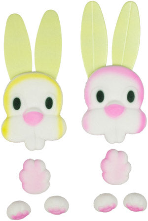 Edible Bunny Cake Decoration Set - 12 Sets