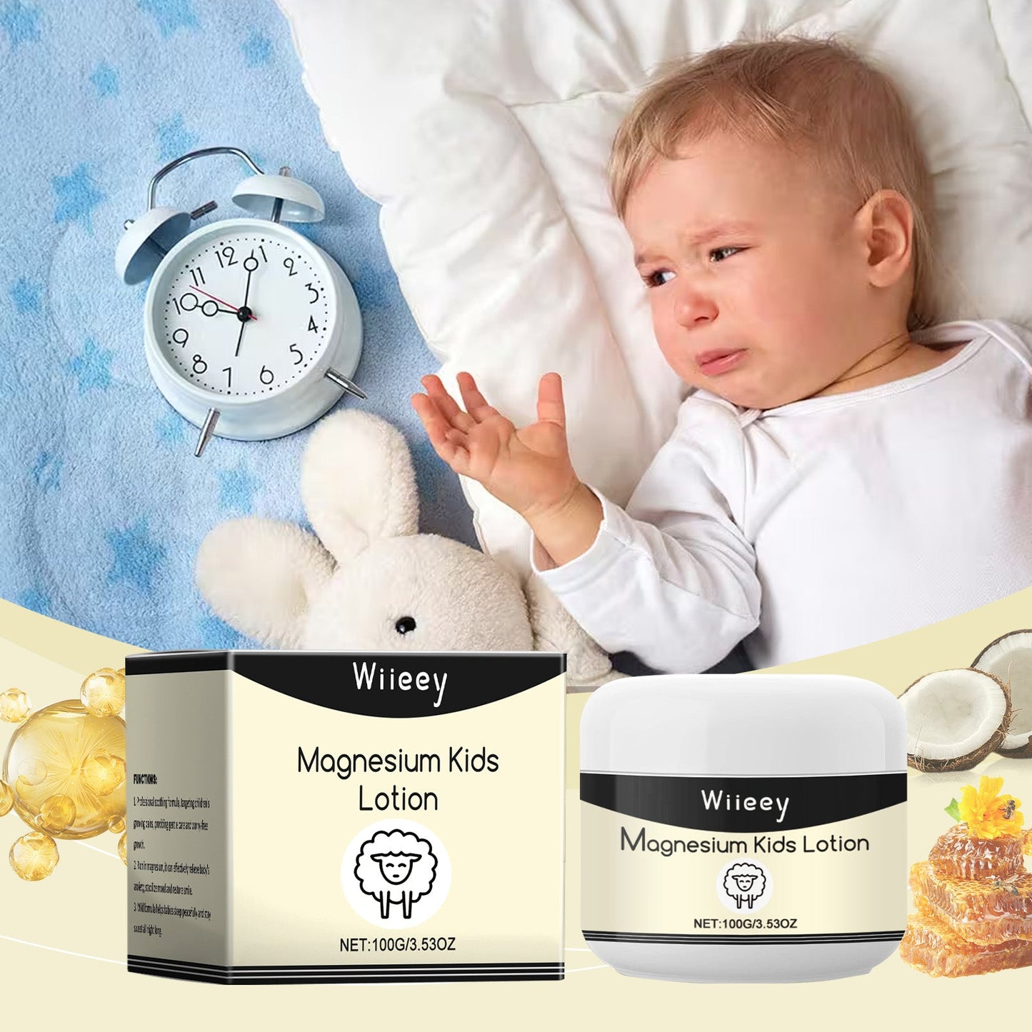 Children's Sleep Magnesium Cream for Gentle Skin Care