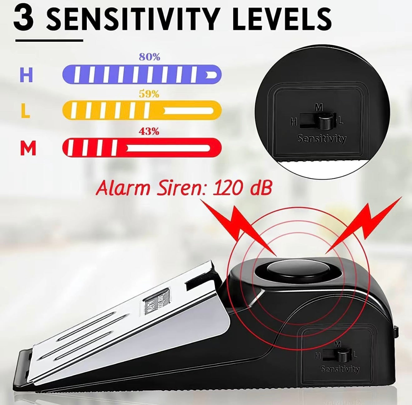 Alarma StopSafe - Sistema de Seguridad Compacto para Puertas