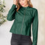 Veste zippée classique à col pour femmes pour une élégance au quotidien