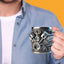 3D Engines - designed Stainless Steel Mug. Ideal for coffee/beer, a fun home & office drinking accessory. - Korvel