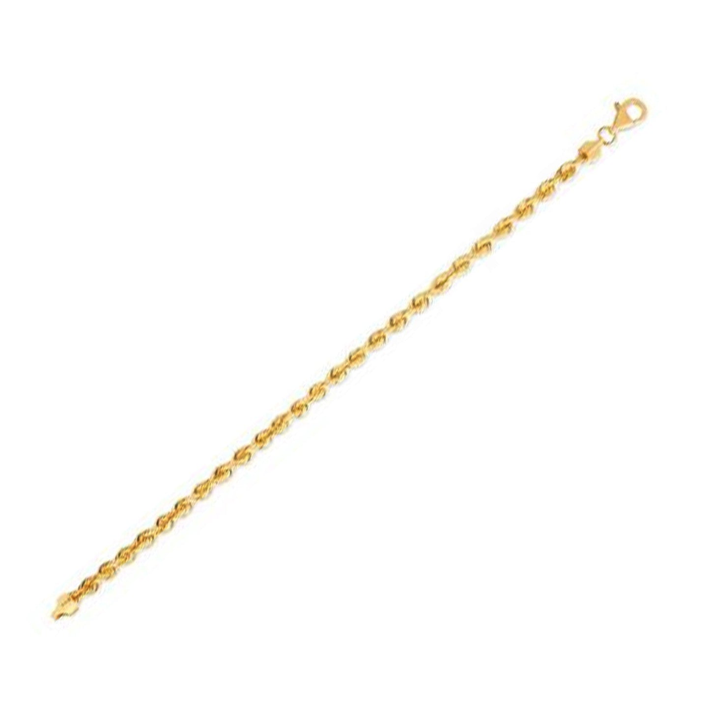 Bracelet en chaîne en soie en or jaune 14k (4,30 mm)