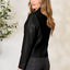Veste zippée classique à col pour femmes pour une élégance au quotidien