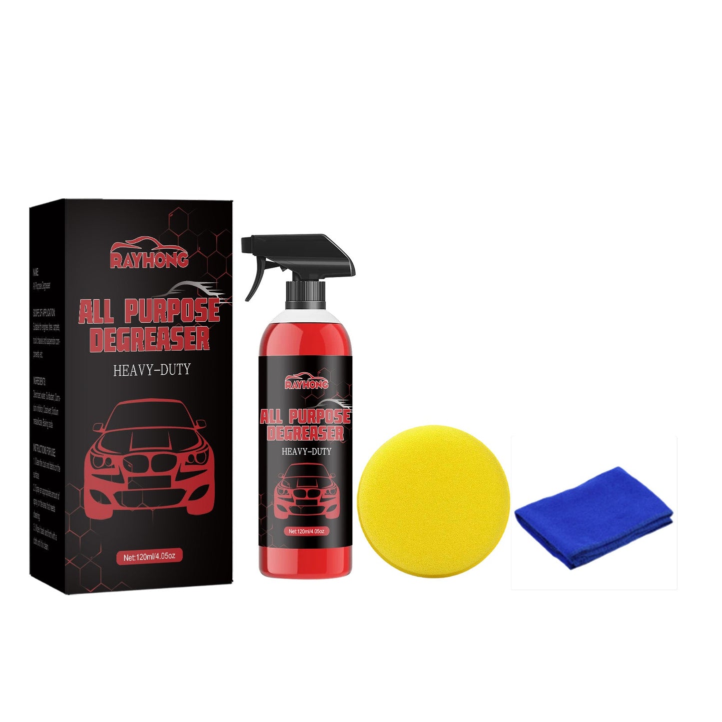 Car Multi-Functional Cleaner, Car Paint Surface Wheel Hub Metal Strong Decontamination Cleaner - Korvel