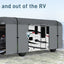 Umbrauto Class A RV Cover Upgraded Heavy Duty 7 Layers Top Windproof Breathable Class A Motorhome Camper Cover,Grey - Korvel