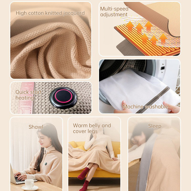 Premium Women's USB Heated Shawl for Cozy Comfort
