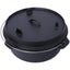 ast iron Dutch oven with lid, outdoor camping deep pot, used for camping, cooking, barbecue and leg rest,  12 Quart - Korvel