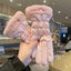 Guantes de Invierno Acolchados Lindos para Mujeres - Algodón y Forro Polar