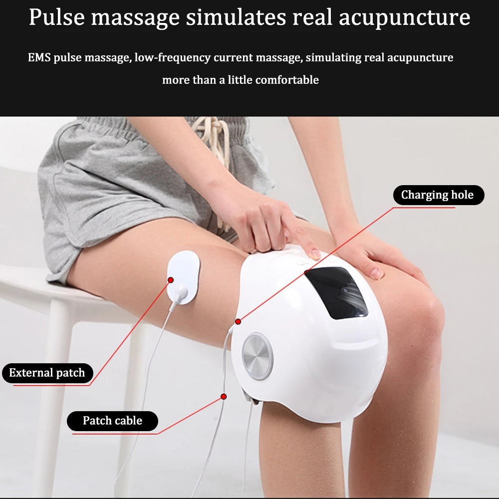 Knee Massager Knee Paint Pain Hot Compress Old Cold Leg Knee Pad Warm Physical Therapy For Middle-Aged And Elderly Men And Women - Korvel