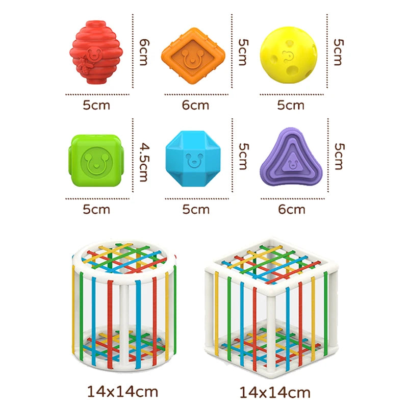Montessori Geometric Shape Blocks for Infants