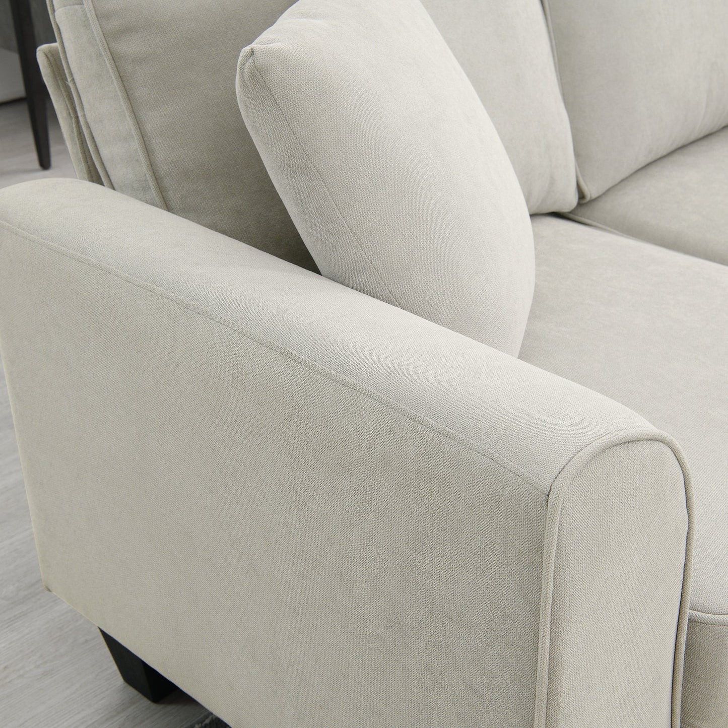 [VIDEO provided] [New] 108*85.5" Modern U Shape Sectional Sofa 7 Seat Fabric Sectional Sofa Set - Korvel