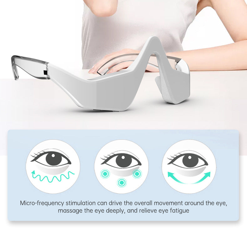 Premium Electric Eye Massager with LED Red Light Therapy