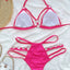 Cutout Halter Neck Two-Piece Bikini Set - Korvel