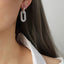 Pendientes Colgantes de Acero de Titanio Elegantes
