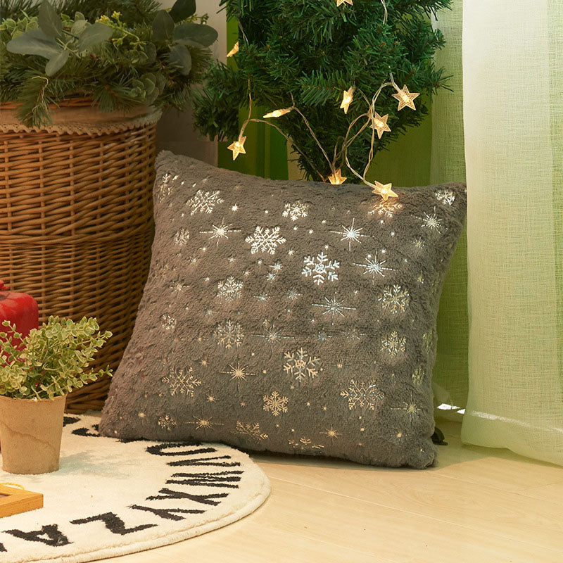 Funda de Sofá de Nieve de Navidad de Peluche