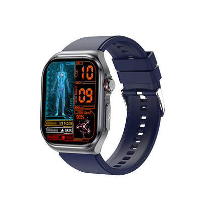 New ET585 smart watch ECG call micro physical examination NFC blood sugar uric acid body fat blood oxygen heart rate - Korvel