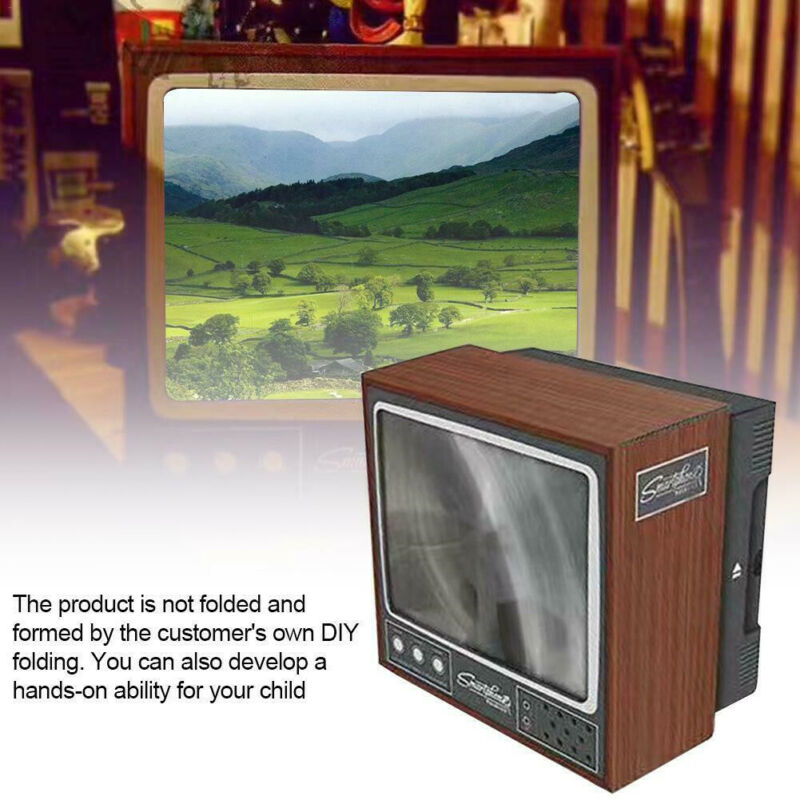 Retro TV Phone Screen Video DIY Enlarger Amplifier Magnifier Retro TV Appearance - Korvel