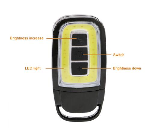 Mini lampe de poche LED - Torche de poche rechargeable par USB avec 3 modes