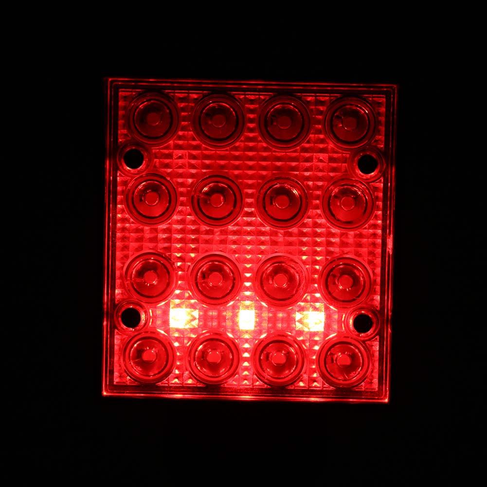16 LEDs Work Flashlights White Red Blue Light Car Repair Working Lamp USB 18650 Torch Built-in Magnet Hook - Korvel