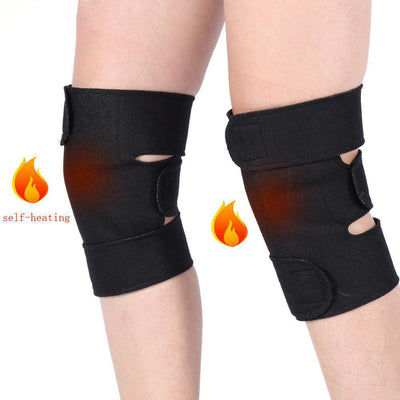 1 Pair Tourmaline Self Heating Knee Pads Magnetic Therapy Kneepad Pain Relief Arthritis Brace Support Patella Knee Sleeves Pads - Korvel