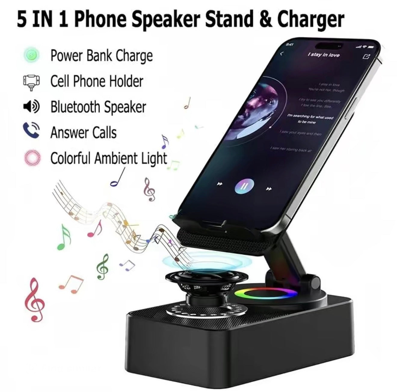 EchoFold 5-in-1 Speaker - Versatile Audio Companion
