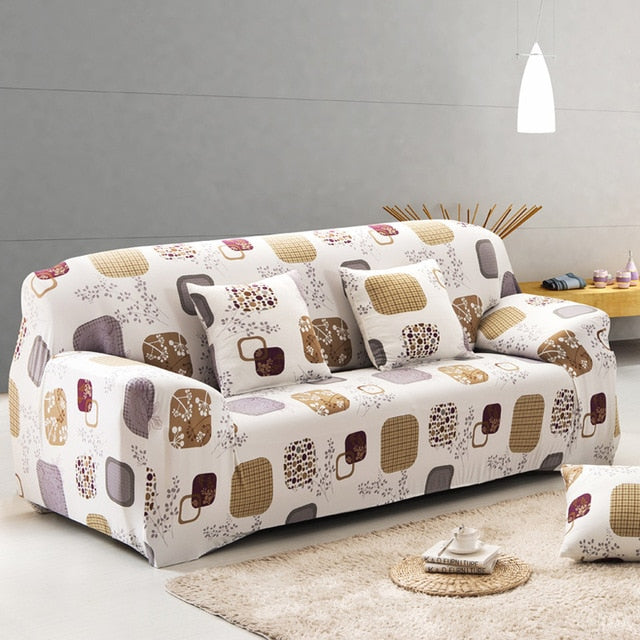 Housse de canapé élégante à fleurs - Design tout compris