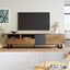 Modern TV Stand for 80'' TV with Double Storage Space - Korvel