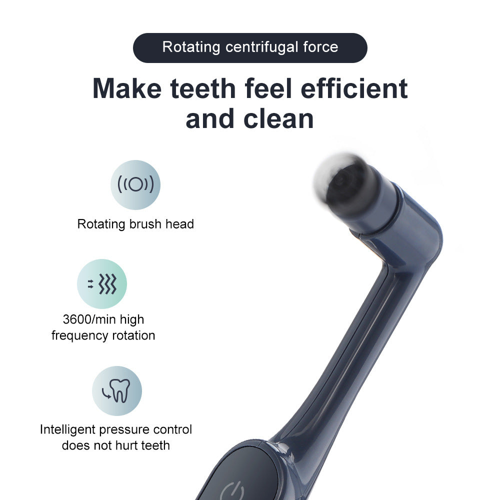2-Speed Rotary Electric Toothbrush Rechargeable Adult Electric Toothbrush Waterproof Soft Bristle Couple Toothbrush - Korvel
