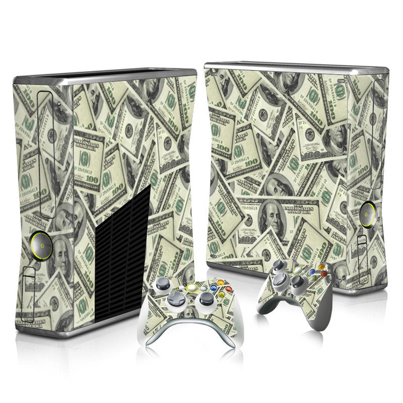 Xbox 360 Slim Full Body Color Membrane Stickers with Scratch-Resistant Protection - Korvel