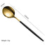 Premium Stainless Steel Cutlery Set with Gold Spray Finish