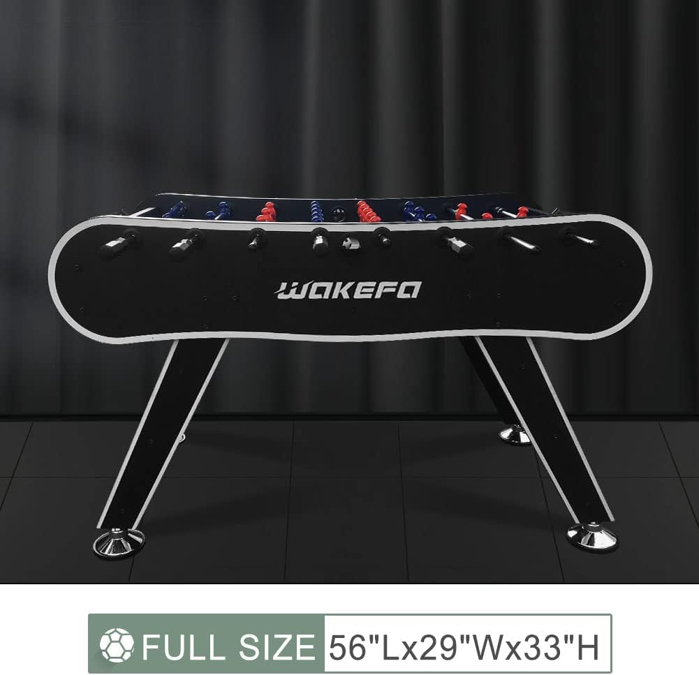 Table Soccer Arcade Game: Table Soccer Table - A match sized soccer table with 2 balls and 2 beverage racks - Korvel