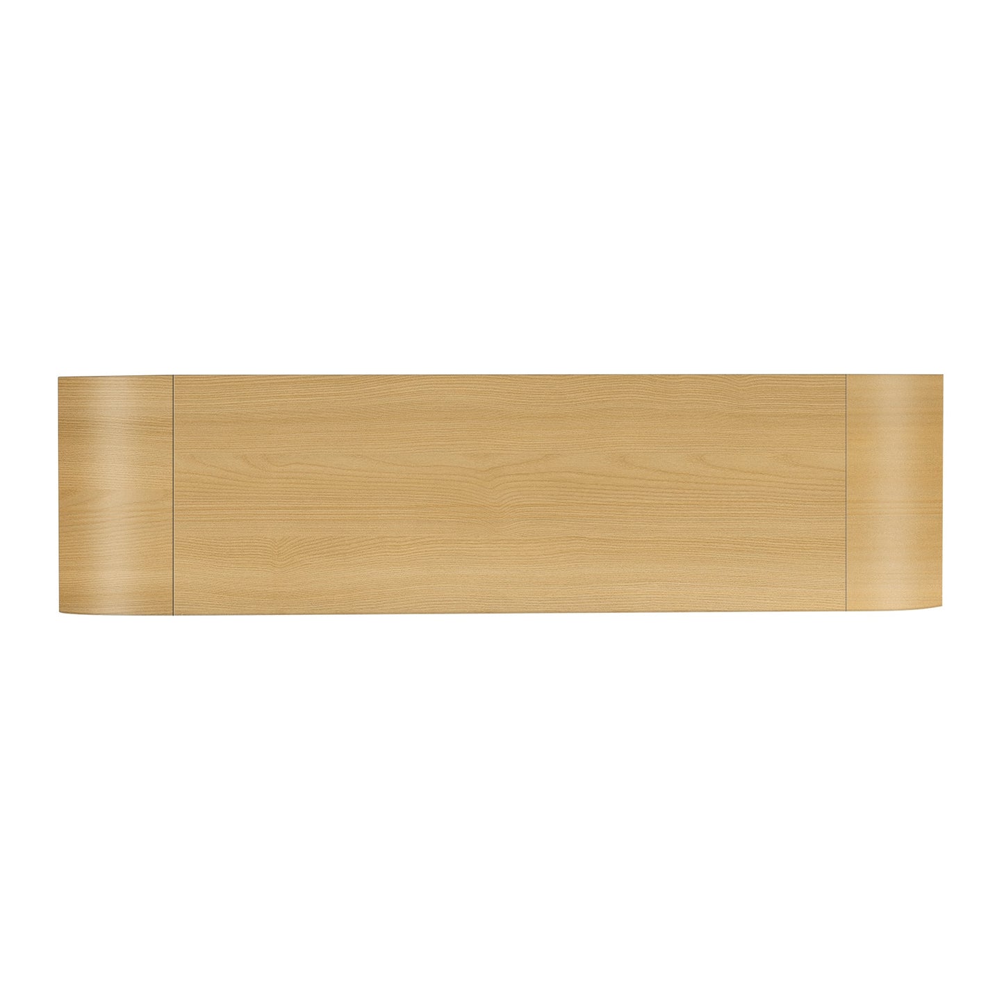 U-STYLE four door curved corner design wavy door panel cabinet with adjustable shelves - Korvel