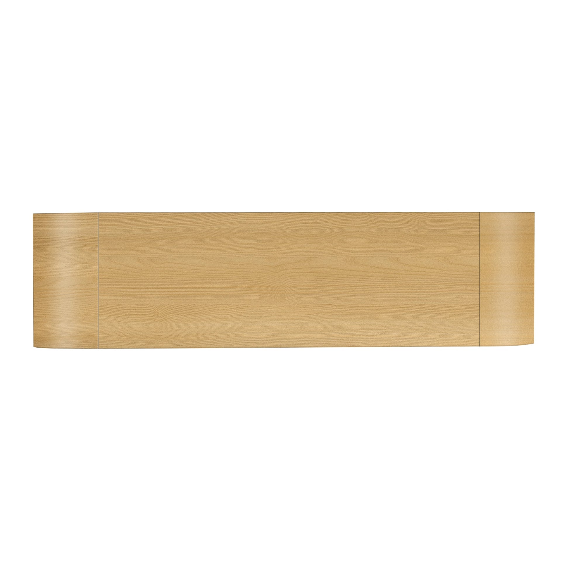 U-STYLE four door curved corner design wavy door panel cabinet with adjustable shelves - Korvel