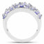 Anillo de Compromiso de Plata Esterlina con Tanzanita de 2.52 Quilates