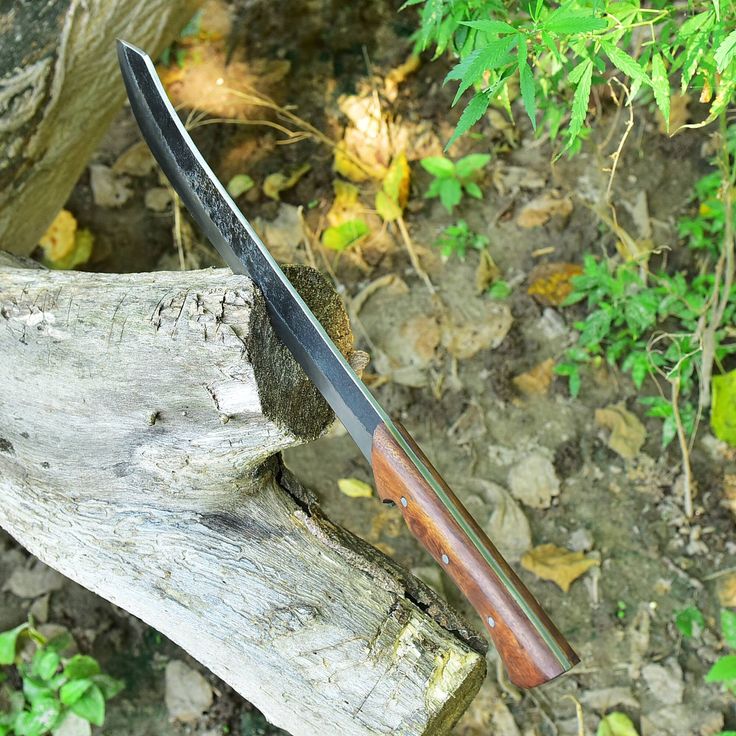Ultimate Outdoor Survival Knife – 19" Handcrafted High Carbon Steel Blade with Elegant Rosewood Handle - Korvel