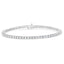 Bracelet de tennis en diamant 4.0 Cttw certifié IGI en or blanc 14K