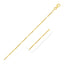 14k Yellow Gold Diamond Cut Bar Links Pendant Chain