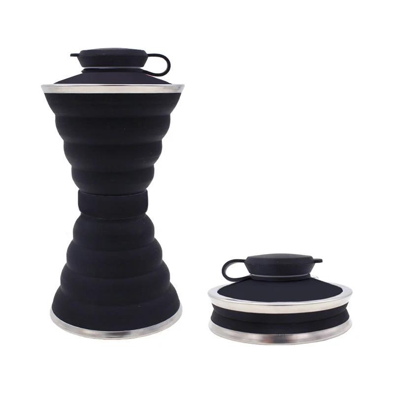 500ML Foldable Silicone Water Bottle for Travel