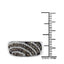 Bague en argent sterling avec diamants champagne et blancs de 0,64 carat