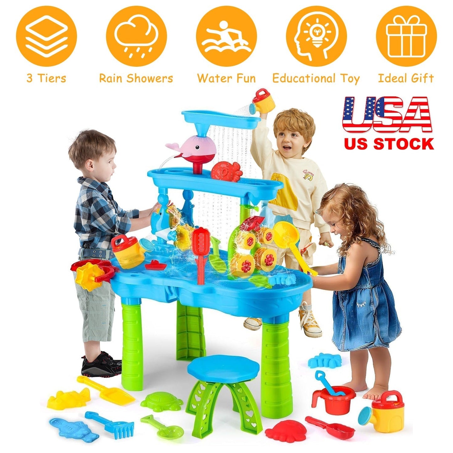 Table d'eau et de sable GBruno pour enfants