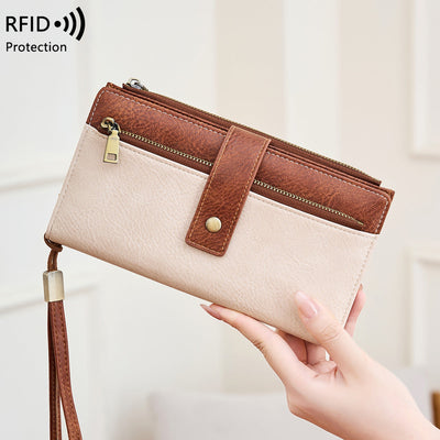 Anti-Magnetic Women's Multi-Card Trifold Wallet