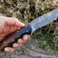 Premium Custom Damascus Steel Hunting Knife for Skinning - Korvel