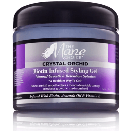 Gel coiffant infusé de biotine Crystal Orchid de The Mane Choice 16 oz