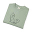 Purr Line Art Cat Unisex T-Shirt