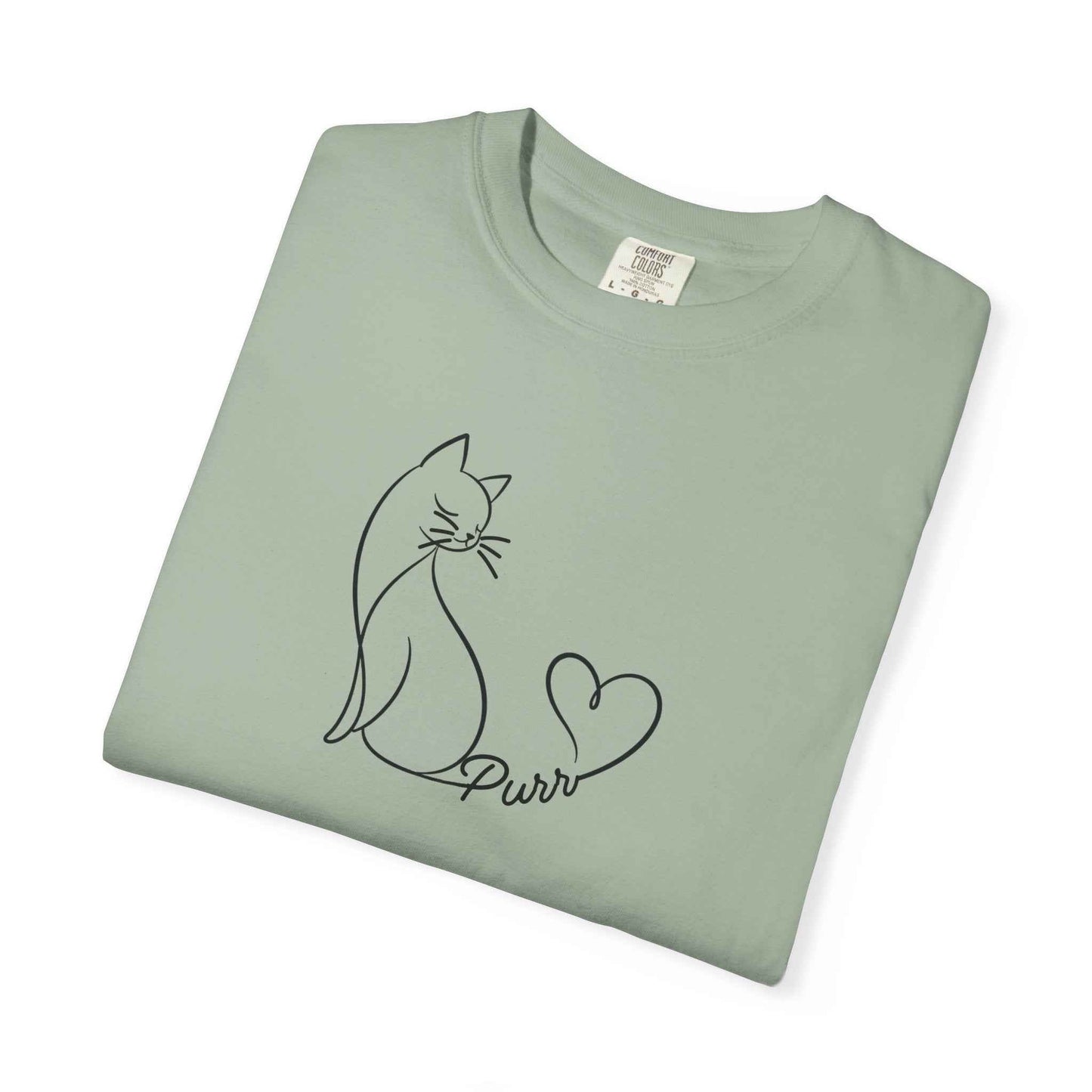Purr Line Art Cat Unisex T-Shirt