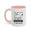 Introvertido. No molestar. Taza de café de gato en dos tonos