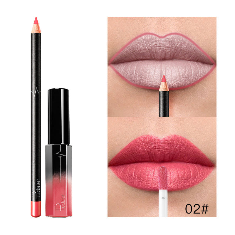 Pudaier 36 Color Matte Lip Gloss & Liner Set