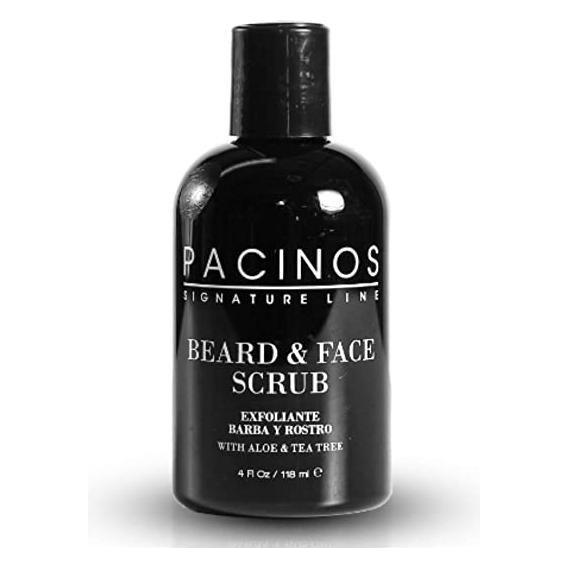 Gommage pour la barbe et le visage Pacinos Aloe & Tea Tree - 4 Oz