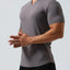Men's Plus Size Notched Short Sleeve T-Shirt