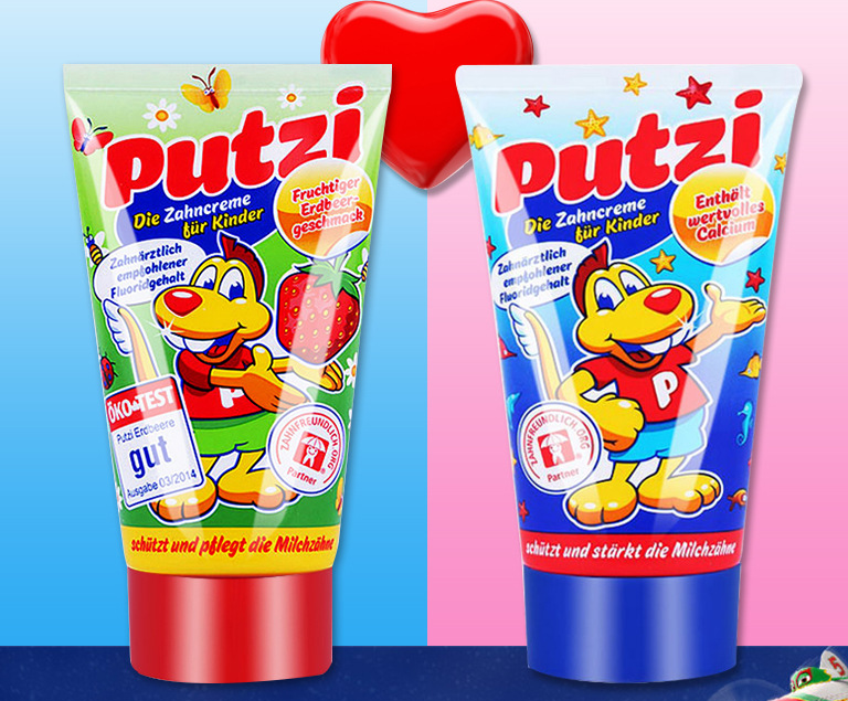 Putzi Strawberry Children's Toothpaste for Ages 1-6